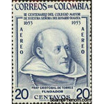 Colombia 1954 Brother Cristobal de Torres-Stamps-Colombia-StampPhenom
