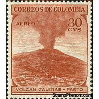 Colombia 1954 Galeras Volcano, Nariño-Stamps-Colombia-StampPhenom