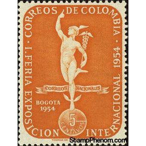 Colombia 1954 Mercury-Stamps-Colombia-StampPhenom