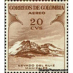 Colombia 1954 Nevado del Ruiz, Manizales-Stamps-Colombia-StampPhenom