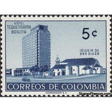 Colombia 1955 Hotel Tequendama and Church of San Diego-Stamps-Colombia-StampPhenom