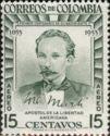 Colombia 1955 José Martí, cuban patriot-Stamps-Colombia-StampPhenom