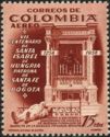 Colombia 1956 Altar of St.Elizabeth, Tomb of Jimenez de Quesada-Stamps-Colombia-StampPhenom