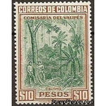 Colombia 1956 Gum-Trees, Rubber Plantation, Vaupés-Stamps-Colombia-StampPhenom