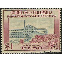 Colombia 1956 Sugar Industry, Cauca Valley Department-Stamps-Colombia-StampPhenom