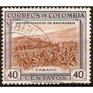 Colombia 1956 Tobacco Plantation, Santander Department-Stamps-Colombia-StampPhenom