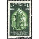 Colombia 1957 Colombian Order of St. Vincent de Paul-Stamps-Colombia-StampPhenom