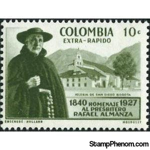 Colombia 1958 Father Rafael Almanza, Church of San Diego, Bogotá-Stamps-Colombia-Mint-StampPhenom