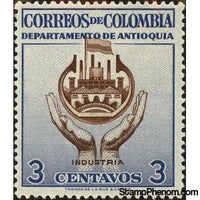 Colombia 1958 Industry, Ultramarine-Stamps-Colombia-StampPhenom