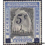 Colombia 1958 Salt Mine Chapel,Zipaquirá Overprinted-Stamps-Colombia-StampPhenom