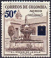 Colombia 1959 Airmail Overprints - UNIFICADO-Stamps-Colombia-StampPhenom