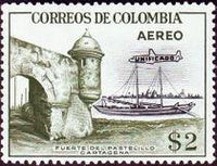 Colombia 1959 Airmail Overprints - UNIFICADO-Stamps-Colombia-StampPhenom