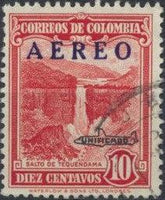 Colombia 1959 Airmail Overprints - UNIFICADO-Stamps-Colombia-StampPhenom