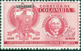 Colombia 1959 Airmail Overprints - UNIFICADO-Stamps-Colombia-StampPhenom