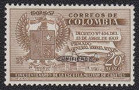 Colombia 1959 Airmail Overprints - UNIFICADO-Stamps-Colombia-StampPhenom