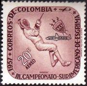 Colombia 1959 Airmail Overprints - UNIFICADO-Stamps-Colombia-StampPhenom