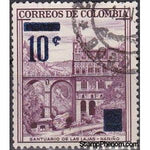 Colombia 1959 Las Lajas Sanctuary,Nariño Overprinted-Stamps-Colombia-StampPhenom