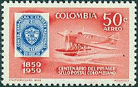 Colombia 1959 Stamp Centenary-Stamps-Colombia-StampPhenom