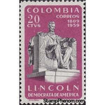 Colombia 1960 Abraham Lincoln (1809-1865)-Stamps-Colombia-StampPhenom