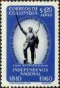 Colombia 1960 National Independence, 150th Anniv.-Stamps-Colombia-StampPhenom