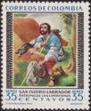 Colombia 1960 Saint Isidore Labrador-Stamps-Colombia-StampPhenom