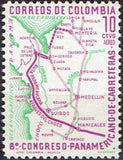 Colombia 1961 8th Pan- American Highway Congress-Stamps-Colombia-StampPhenom