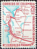 Colombia 1961 8th Pan- American Highway Congress-Stamps-Colombia-StampPhenom