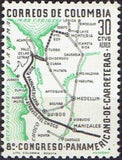 Colombia 1961 8th Pan- American Highway Congress-Stamps-Colombia-StampPhenom