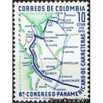 Colombia 1961 8th Pan- American Highway Congress-Stamps-Colombia-StampPhenom