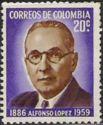 Colombia 1961 Alfonso Lopez Pumarejo-Stamps-Colombia-StampPhenom