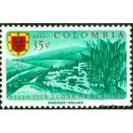 Colombia 1961 Arms and view of San Gil-Stamps-Colombia-StampPhenom