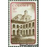 Colombia 1961 Monastery Hotel in Popayán-Stamps-Colombia-StampPhenom