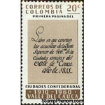 Colombia 1961 Page from Resolutions of Confederated Cities-Stamps-Colombia-StampPhenom