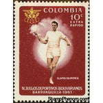 Colombia 1961 Torch Bearer-Stamps-Colombia-StampPhenom