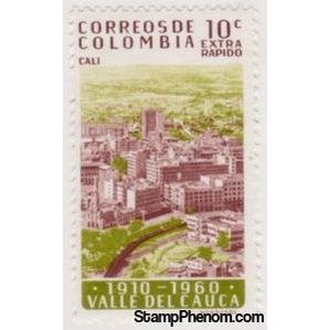 Colombia 1961 View of Cali-Stamps-Colombia-Mint-StampPhenom