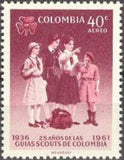 Colombia 1962 30th Anniversary of Columbian Boy Scouts and 25th Anniversary of Girl Scouts