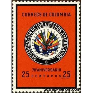 Colombia 1962 Flags of American Nations-Stamps-Colombia-StampPhenom