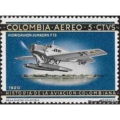Colombia 1965 History of Colombian Aviation-Stamps-Colombia-StampPhenom