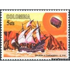 Colombia 1966 History of Maritime Mail-Stamps-Colombia-StampPhenom