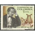 Colombia 1966 Julio Arboleda Pombo (1817~1862)-Stamps-Colombia-StampPhenom