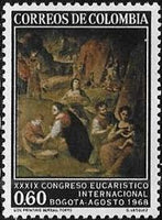 Colombia 1968 39th International Eucharistic Congress-Stamps-Colombia-StampPhenom