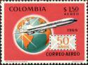Colombia 1969 First Colombian Airmail, 50th Anniv.-Stamps-Colombia-StampPhenom