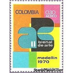 Colombia 1970 Art Exhibition Emblem-Stamps-Colombia-StampPhenom
