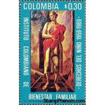 Colombia 1970 Mother with child-Stamps-Colombia-StampPhenom