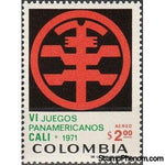 Colombia 1971 Games Emblem-Stamps-Colombia-StampPhenom