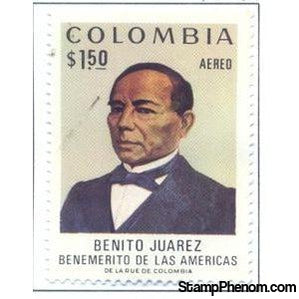 Colombia 1972 Painting of a Zapotec Indian-Benito Juárez Garcia (1806-1872-Stamps-Colombia-StampPhenom