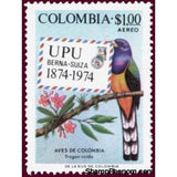 Colombia 1974 Centenary of the UPU (2nd issue). Birds-Stamps-Colombia-StampPhenom