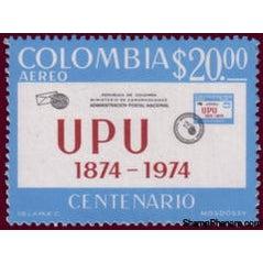 Colombia 1974 Centenary of the UPU (first issue)-Stamps-Colombia-StampPhenom