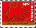 Colombia 1975 Pre-Columbian Sinu culture artifacts-Stamps-Colombia-StampPhenom