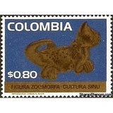 Colombia 1975 Pre-Columbian Sinu culture artifacts-Stamps-Colombia-StampPhenom